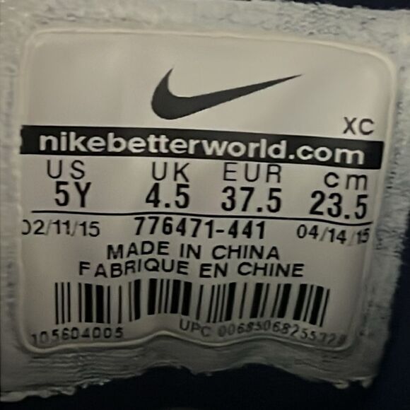 🔥🏀 NIKE LEBRON SOLDIER 9 IX Boys Size 5Y Royal Blue 776471-441 - EXCELLENT - Picture 11 of 11